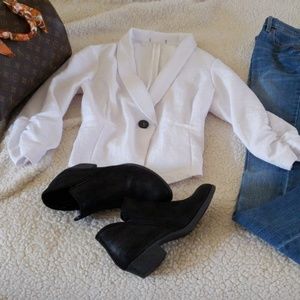 Cropped Blazer WITH Old Navy Tank Top